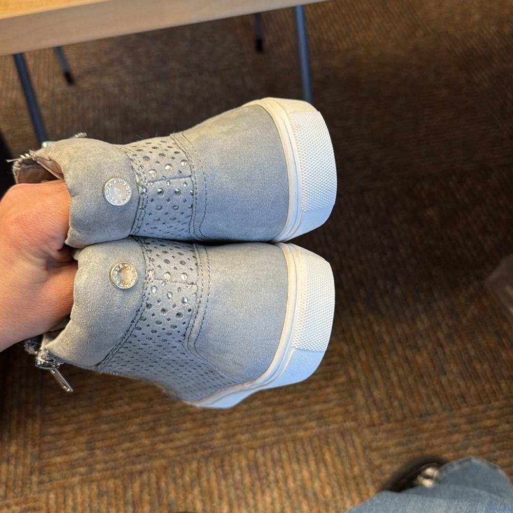 Steve Madden Elyka' Laser Cut High Top Sneaker - Picture 6 of 8
